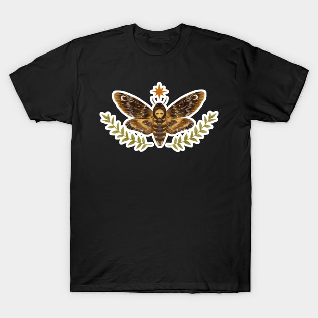 Large Death's-head Hawk Moth T-Shirt by catherold